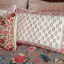 India Ink Autumn Pomegranate Pillowcases, Set of 2 - Pink with other pillows