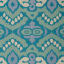 India Ink Green & Blue Ancient Ikat Rug contrast colour detail