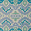 India Ink Green & Blue Ancient Ikat Rug detail