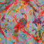 India Ink Jade Bird of Paradise Kantha Stitched Throw - Double detail
