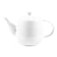 Jenna Clifford Embossed Lines Teapot - Super White
