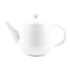 Jenna Clifford Embossed Lines Teapot - Super White angle