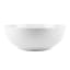 Jenna Clifford Embossed Lines Salad Bowl - Super White angle