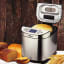 Milex Stainless Steel Bread Maker on the table with bread