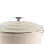 Sagenwolf Enamelled Cast Iron Casserole Pot, 28cm - Gloss White detail