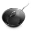 Sagenwolf Titanium Series Non-Stick Wok with Lid, 32cm - Black angle