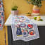 Ulster Weavers Cotton Mediterranean Plates Tea Towel on the kitchen counter
