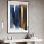 Hertex HAUS Chic Strokes Wall Art in Cobalt on the wall