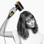 Dyson HD07 Nickel/Copper Supersonic Hair Dryer - Onyx/Gold drying hair