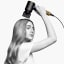Dyson HD07 Nickel/Copper Supersonic Hair Dryer - Onyx/Gold drying hair