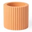 Alkaline Small Ribbed Candle Holder - Apricot Crush 