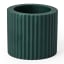 Alkaline Small Ribbed Candle Holder - Rain Forest 