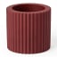 Alkaline Small Ribbed Candle Holder - Crushed Berry