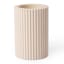 Alkaline Medium Ribbed Candle Holder - Nude