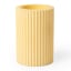 Alkaline Medium Ribbed Candle Holder - Pale Banana 