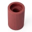 Alkaline Medium Ribbed Candle Holder - Crushed Berry top view