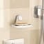 Umbra Flex Adhesive Soap Dish - White in a shower 
