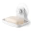 Umbra Flex Adhesive Soap Dish - White with a car of soap 