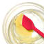 OXO Good Grips Silicone Spoon Spatula being used to scrap batter 