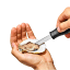 OXO Good Grips Oyster Knife Being used 