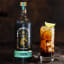 Unit 43 Distilling Company Forty Three Stripes Dark Rum, 750ml with a glass of run 