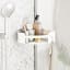 Umbra Flex Adhesive Corner Shower Caddy - White in a shower setting 