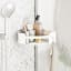 Umbra Flex Adhesive Corner Shower Caddy - White in a shower setting 