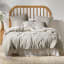 Linen House Charcoal Classic Stripe Duvet Cover Set - Super King