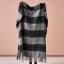 Linen House Wool Check Throw - Grey