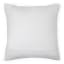 Thread Office Bone Space Yarn Striped Woven Scatter Cushion with Feather Blend Inner, 60cm x 60cm back view