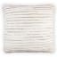 Thread Office Bone Space Yarn Striped Woven Scatter Cushion with Feather Blend Inner, 60cm x 60cm