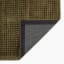 Thread Office Plush Grid Runner, 80cm x 150cm - Dark Green