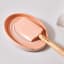 Le Creuset Peche Oval Spoon Rest, 16cm with a spatula 