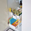 Trendz Of Today Two Tier Sliding Organiser - White with cleaning materials