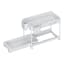 Trendz Of Today Two Tier Sliding Organiser - White