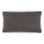 Thread Office Gunmetal Alpaca Scatter Cushion with Feather Blend Inner, 40cm x 70cm