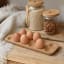 KitchenCraft Idilica Cork Egg Tray, 12-Eggs with eggs