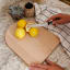 KitchenCraft Idilica Reversible Beech Wood Chopping and Serving Board with lemons