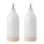 KitchenCraft Idilica  Cream Oil and Vinegar Bottles, Set of 2 angle