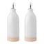 KitchenCraft Idilica  Cream Oil and Vinegar Bottles, Set of 2 angle