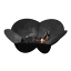 Sprung Outdoor Living Fire Rose Fire Pit angle with wood