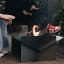 Sprung Outdoor Living Blaze Box Fire Pit with fire wood