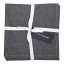 Linen House Revana Chambray Napkins, Set of 4 - Black