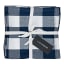 Linen House Revana Check Napkins, Set of 4 - Navy