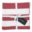 Linen House Revana Stripe Napkins, Set of 4 - Red