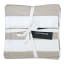 Linen House Revana Stripe Napkins, Set of 4 - Stone