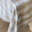 Linen House Revana Stone Check Tablecloth detail