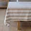 Linen House Revana Stone Stripe Tablecloth