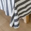 Linen House Revana Black Stripe Tablecloth detail