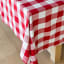 Linen House Revana Red Check Tablecloth detail